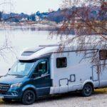 vista de autocaravana hymer premium